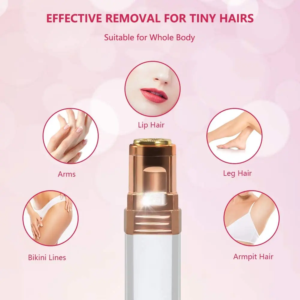 Facial Hair Remover for Women Painless Flawless USB Rechargeable Hair Remover IPX6 Waterproof Trimmer Portable Electric Shaver 
Facial Hair Remover for Women Painless Flawless USB Rechargeable Hair Remover IPX6 Waterproof Trimmer Portable Electric Shaver