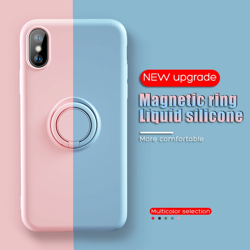 Luxury Soft Liquid Silicone Case For iPhone 11 Pro Max XS Max X 7 8 6 6S Plus XR Stand Ring Holder Slim Cover For iPhone 11 Case
Luxury Soft Liquid Silicone Case For iPhone 11 Pro Max XS Max X 7 8 6 6S Plus XR Stand Ring Holder Slim Cover For iPhone 11 Case