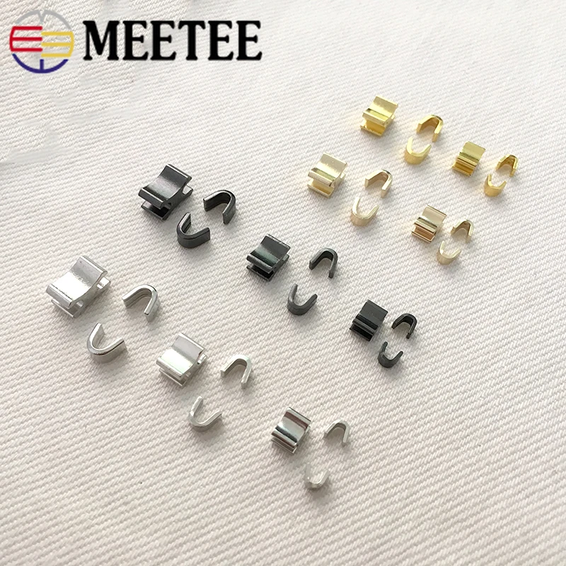50 \ 100 шт Meetee U металлическая молния пробка Нескользящая для 3 #5 #8 # s Молния