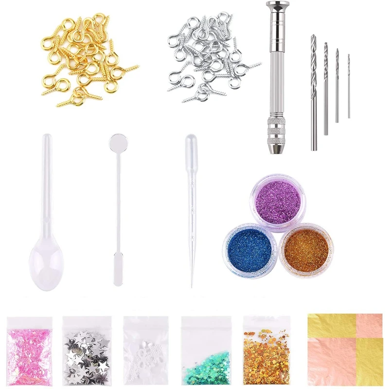 140PCS/Set Silicone Casting Molds DIY Crystal Epoxy with Drill and Bag Tools Set for Jewelry Bracelet Craft Making
140PCS/Set Silicone Casting Molds DIY Crystal Epoxy with Drill and Bag Tools Set for Jewelry Bracelet Craft Making