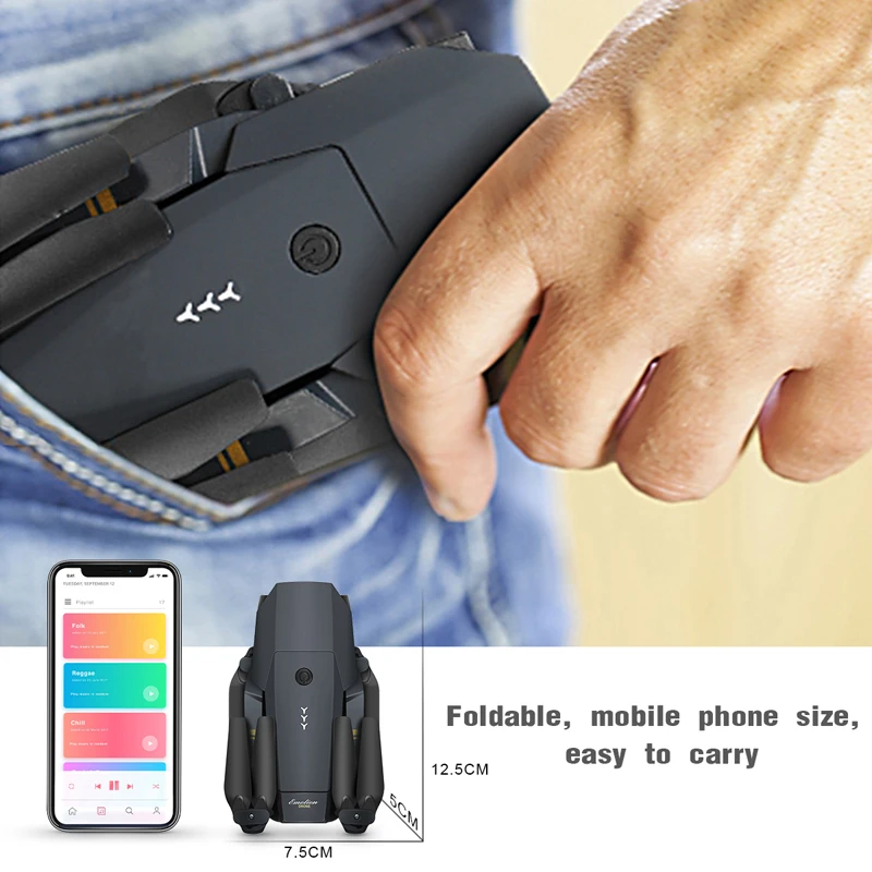 XKJ E58 WIFI FPV With Wide Angle HD 4k Camera Hight Hold Mode Foldable Arm RC Quadcopter Drone X Pro RTF Dron toy for boy vs E88
XKJ E58 WIFI FPV With Wide Angle HD 4k Camera Hight Hold Mode Foldable Arm RC Quadcopter Drone X Pro RTF Dron toy for boy vs E88