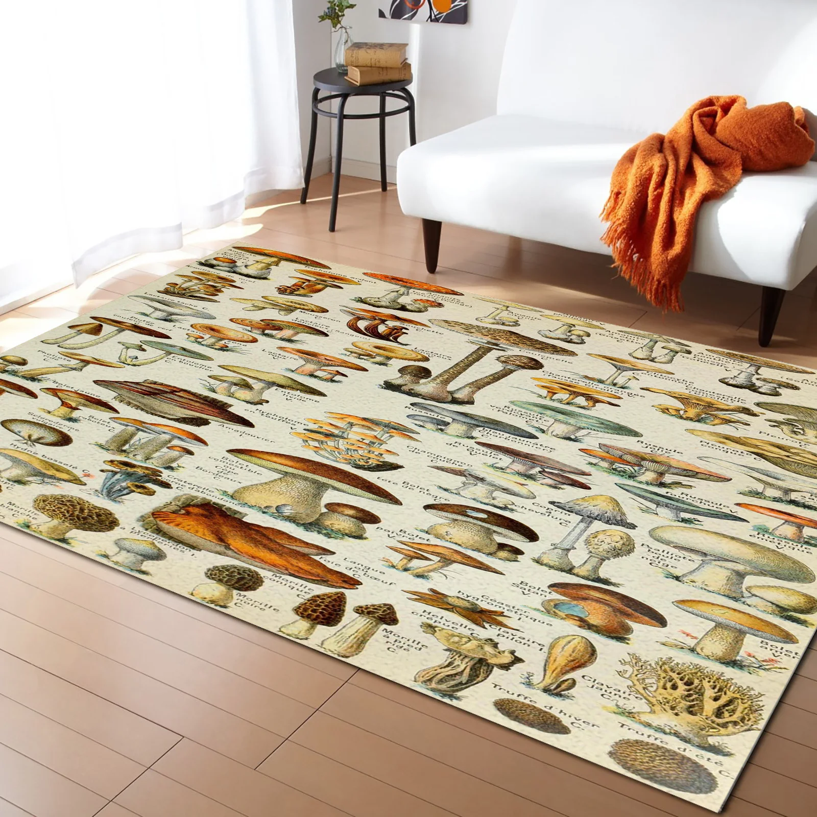 Mushrooms Vintage Illustration Carpet for Living Room Kids Bedroom Bedside Rugs Soft Carpets Home Sofa Table Decor Mat
Mushrooms Vintage Illustration Carpet for Living Room Kids Bedroom Bedside Rugs Soft Carpets Home Sofa Table Decor Mat
