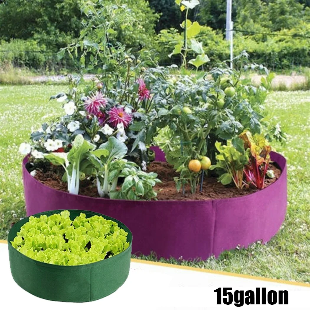 Planting Grow Bed Grow Bag Box 60*20cm Fabric Felt Fabric Flower Garden