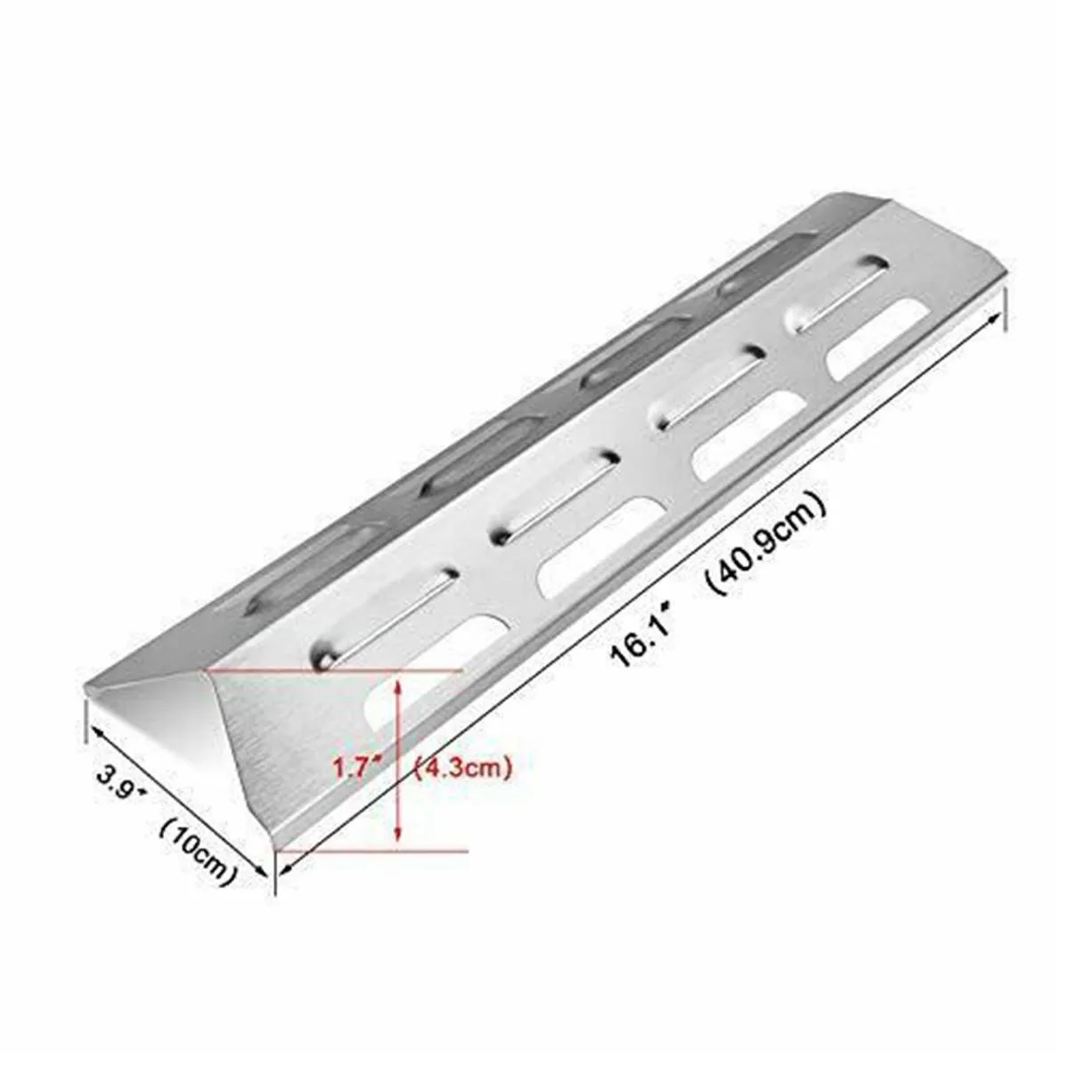 41x10cm 4Pcs Replacement Stainless Steel Heat Plate Shield Barbeque Grill For GFTIME BBQ Tek Models Kenmore GSF2818K SLG2007A
41x10cm 4Pcs Replacement Stainless Steel Heat Plate Shield Barbeque Grill For GFTIME BBQ Tek Models Kenmore GSF2818K SLG2007A
