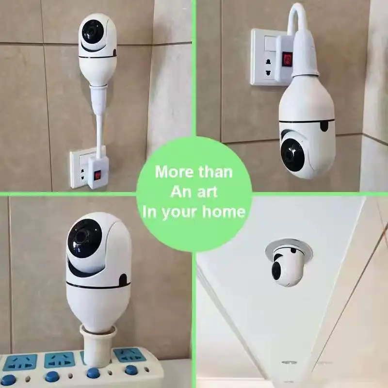 2MP 1080P 360 Degree Wireless PTZ WiFi IP Camera Auto Tracking Night Vision E27 Smart CCTV Camera Home Baby Pet Security Monitor
2MP 1080P 360 Degree Wireless PTZ WiFi IP Camera Auto Tracking Night Vision E27 Smart CCTV Camera Home Baby Pet Security Monitor