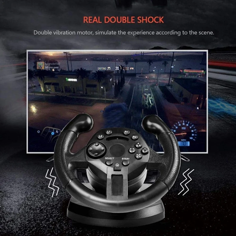 Game Racing Steering Wheel for Ps3/Pc Steering Wheel Vibration Joysticks Remote Controller Imulated Driving Controller
Game Racing Steering Wheel for Ps3/Pc Steering Wheel Vibration Joysticks Remote Controller Imulated Driving Controller