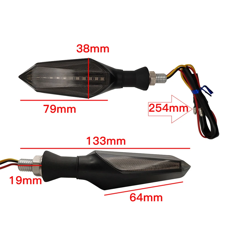 Universal Motorcycle LED Turn Signal Lamp Sequential Flowing Flash Indicator Light Motorcycle Accessories
Universal Motorcycle LED Turn Signal Lamp Sequential Flowing Flash Indicator Light Motorcycle Accessories