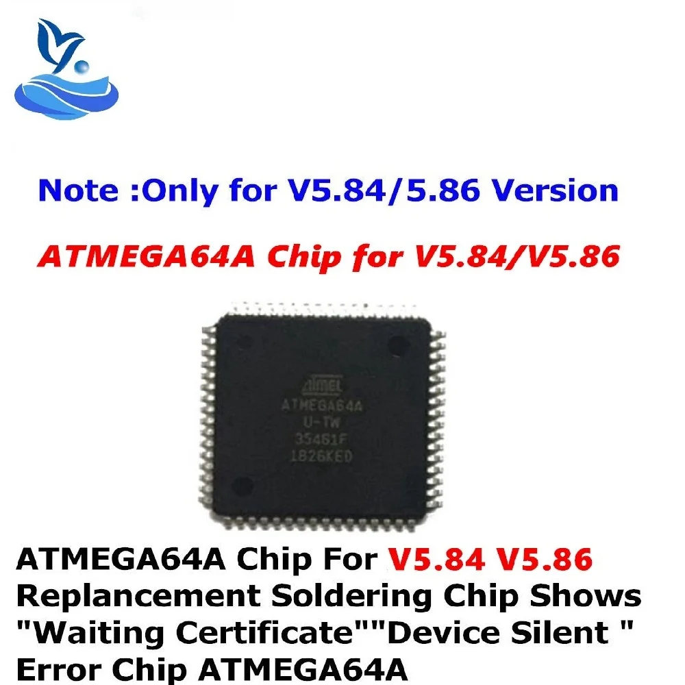 Высококачественный сменный чип ATMEGA64 Atmagea64a для XPROG V5.84 V5.86 показывает устройство