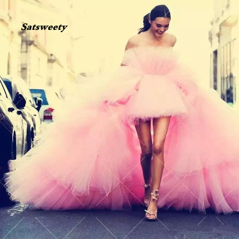 Hippie Style Chic Pink Tulle High Low Tiered Train arabic plus size mermaid prom dresses 2022 evening gowns sweet 16 dresses
Hippie Style Chic Pink Tulle High Low Tiered Train arabic plus size mermaid prom dresses 2022 evening gowns sweet 16 dresses