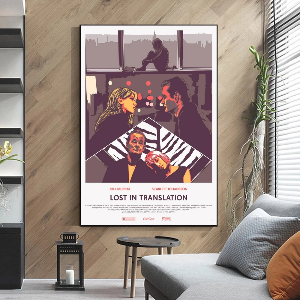 Lost in Translation Classic Movie Poster Cover Retro Art Poster Home Mural Decoration Canvas Picture Printing Gift (No Frame)
Lost in Translation Classic Movie Poster Cover Retro Art Poster Home Mural Decoration Canvas Picture Printing Gift (No Frame)