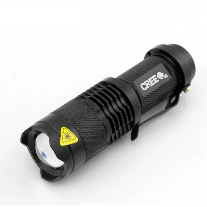 

3 Modes Adjustable Focus Mini Flashlight CREE Q5 2000 Lumens LED Flashlight Torch Lantern AA 14500 Torch Linterna LED Mount