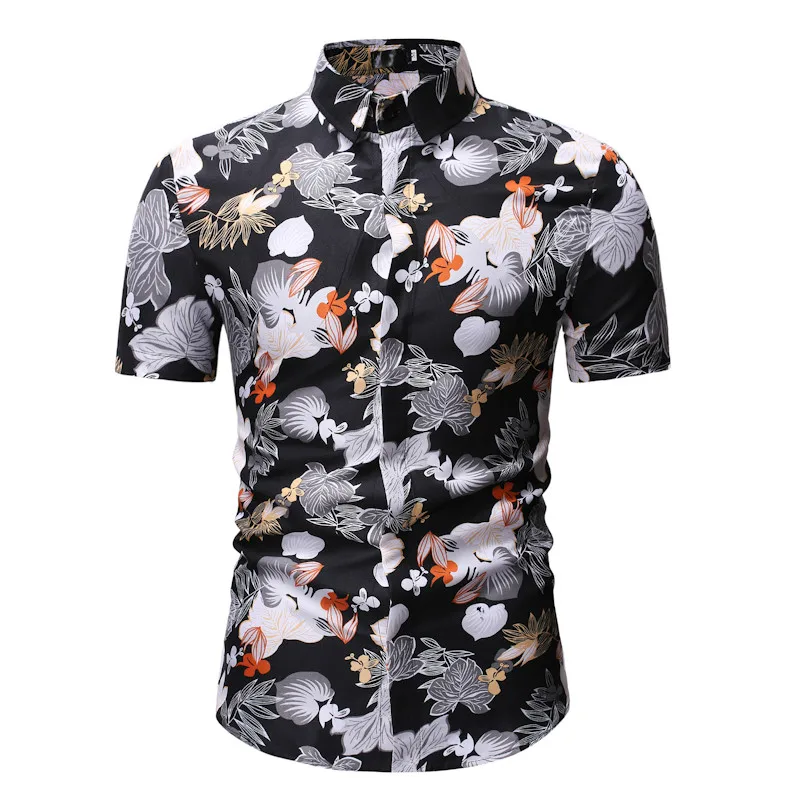 2020 Summer Fashion New Men's Casual Short Sleeve Flower Shirt / Male Slim Printed Beach Floral Vacation Holiday Blouses
2020 Summer Fashion New Men's Casual Short Sleeve Flower Shirt / Male Slim Printed Beach Floral Vacation Holiday Blouses