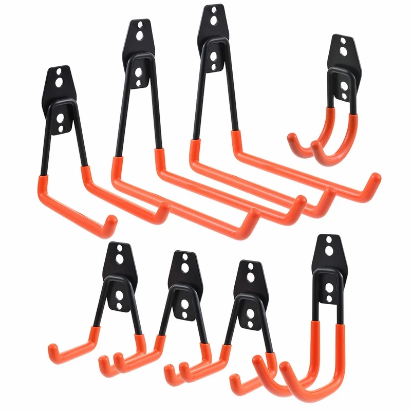 Heavy Duty Metal Hook Garage Storage Rack Wall Mount Bicycle Hanger Hooks Wall Mount Ladders Garden Tool Anti-slip Organizer
Heavy Duty Metal Hook Garage Storage Rack Wall Mount Bicycle Hanger Hooks Wall Mount Ladders Garden Tool Anti-slip Organizer