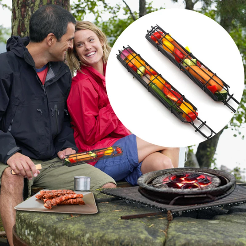 New BBQ Grilling Basket Stainless Steel Reusable Nonstick Barbecue Grill Basket Tools Wooden Handle Mesh Outdoor Camping Tools
New BBQ Grilling Basket Stainless Steel Reusable Nonstick Barbecue Grill Basket Tools Wooden Handle Mesh Outdoor Camping Tools