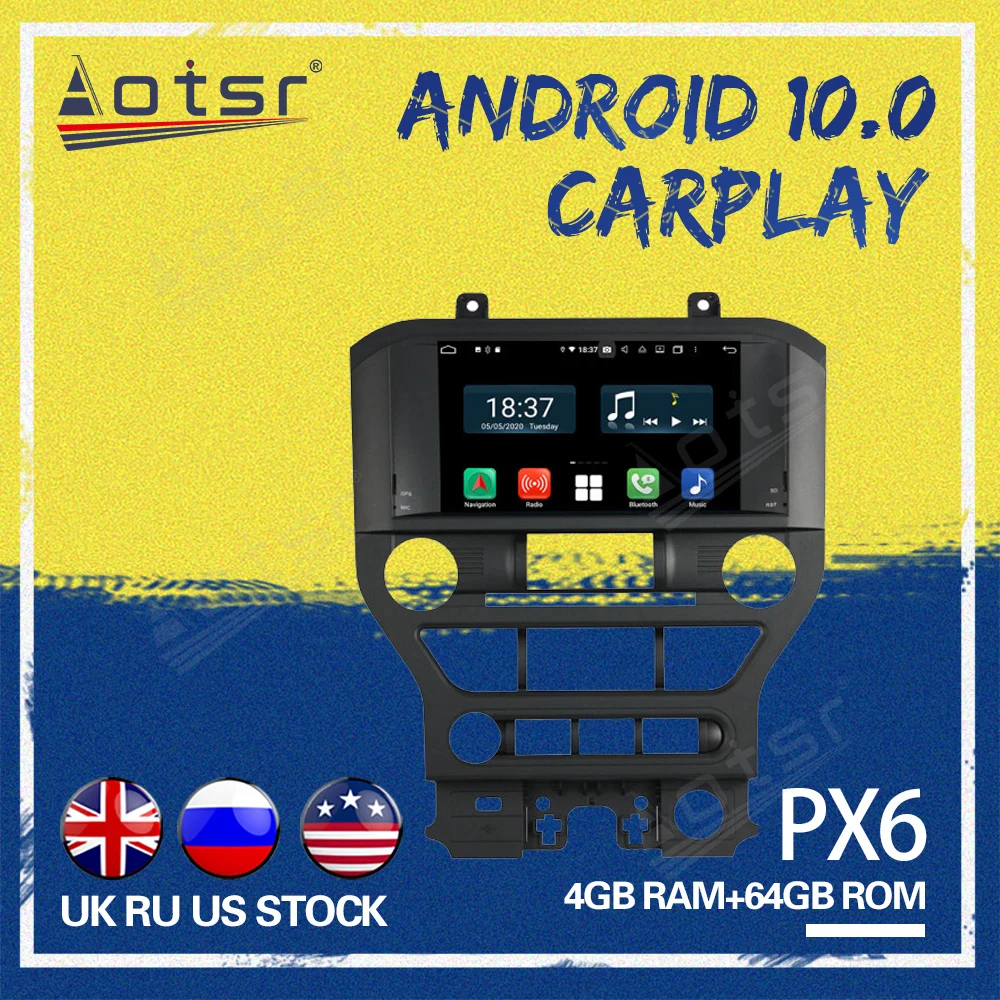 AOTSR Car GPS Navi For Ford Mustang GT 2015 2016 - 2019 Android 10.0 Car GPS Navigation Touch Screen Octa Core Car Radio play
AOTSR Car GPS Navi For Ford Mustang GT 2015 2016 - 2019 Android 10.0 Car GPS Navigation Touch Screen Octa Core Car Radio play
