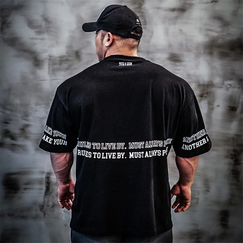 Новая фирменная модная мужская футболка с короткими рукавами модные хип хоп