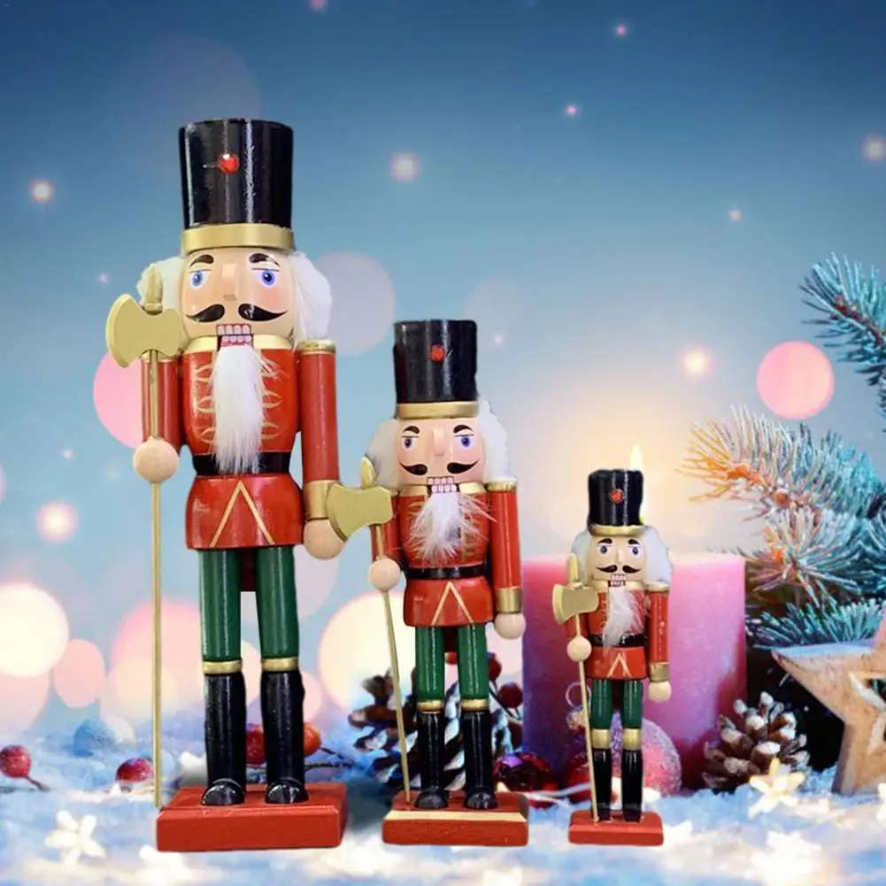 Kids Hand made Doll 18CM/25CM/36CM Wooden Nutcracker Soldier Merry Christmas Decoration Pendants Ornaments for Xmas Tree Decor
Kids Hand made Doll 18CM/25CM/36CM Wooden Nutcracker Soldier Merry Christmas Decoration Pendants Ornaments for Xmas Tree Decor