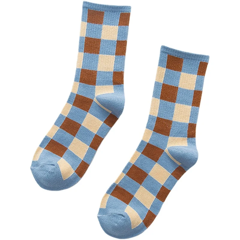 New Winter Spring Women's Blue Plaid Female Mid-Tube Cotton Ins British Atyle Literary Vintage Street Trend Striped Chic Socks
New Winter Spring Women's Blue Plaid Female Mid-Tube Cotton Ins British Atyle Literary Vintage Street Trend Striped Chic Socks