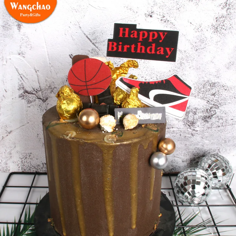 3pcs Basketball Theme Boy Happy Birthday Cake Decoration Sports Series Cake Topper Birthday Party Supplies DIY Cake Decorating
3pcs Basketball Theme Boy Happy Birthday Cake Decoration Sports Series Cake Topper Birthday Party Supplies DIY Cake Decorating