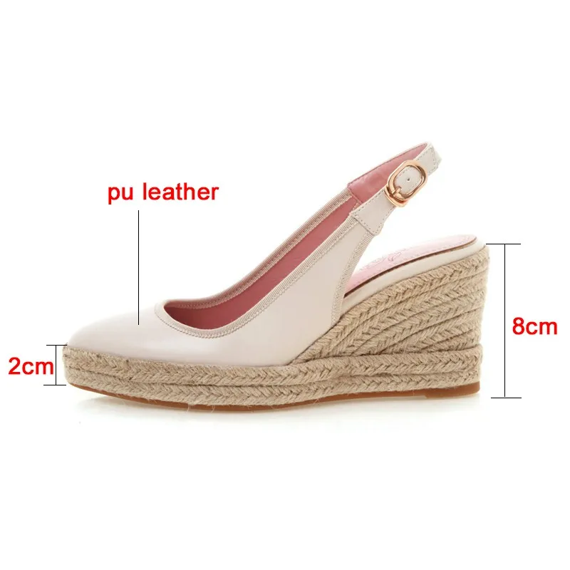 Bohemian Casual Fisherman Shoes Female Closed Toe Straw Waterproof Platform Wedges Heels Women's Slingback Sandals Large Size 44
Bohemian Casual Fisherman Shoes Female Closed Toe Straw Waterproof Platform Wedges Heels Women's Slingback Sandals Large Size 44