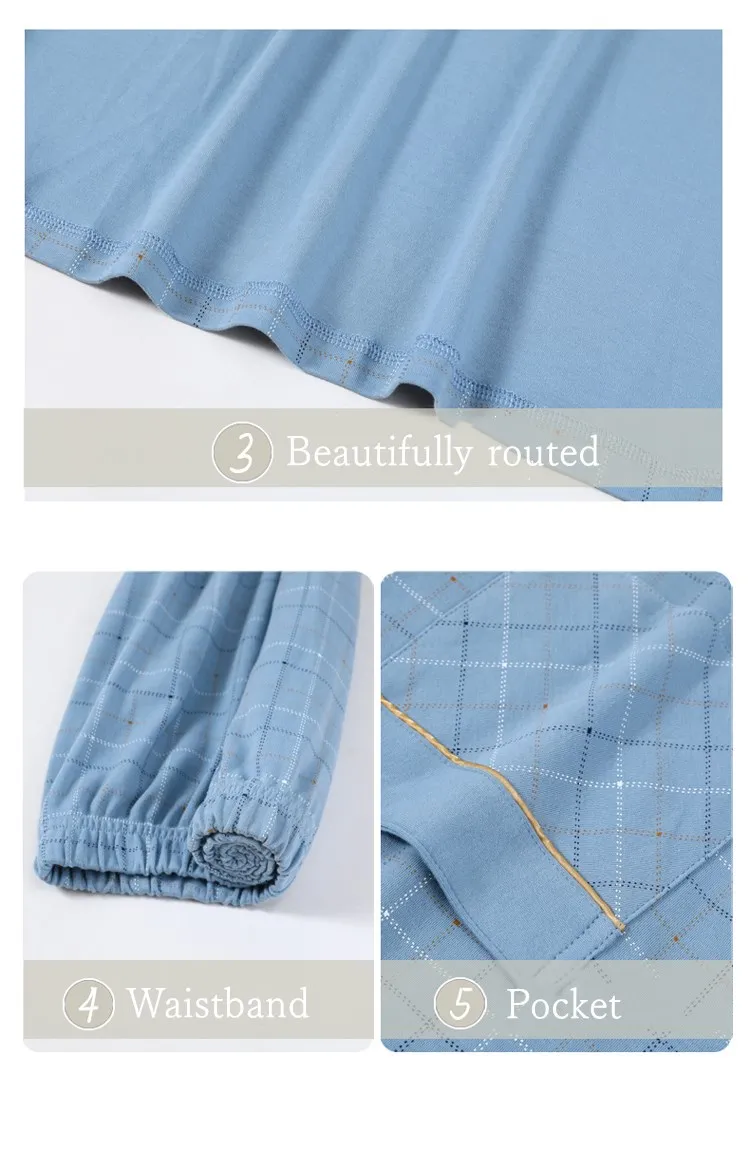 BZEL Cotton Pajamas For Men Cardigan Striped Long Sleeve Sleepwear Casual Plaid Home Clothes Pyjama Male Plus Size Man PJs 
BZEL Cotton Pajamas For Men Cardigan Striped Long Sleeve Sleepwear Casual Plaid Home Clothes Pyjama Male Plus Size Man PJs