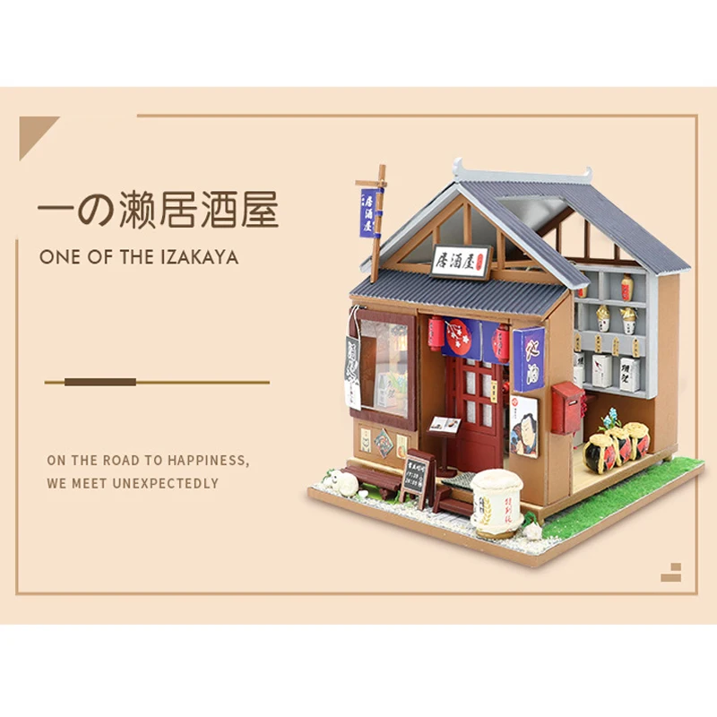 Japanese Bar DIY Doll Puppet House Wooden Furniture Accessories Set For Adults And Children Birthday Toy Gift CASA
Japanese Bar DIY Doll Puppet House Wooden Furniture Accessories Set For Adults And Children Birthday Toy Gift CASA