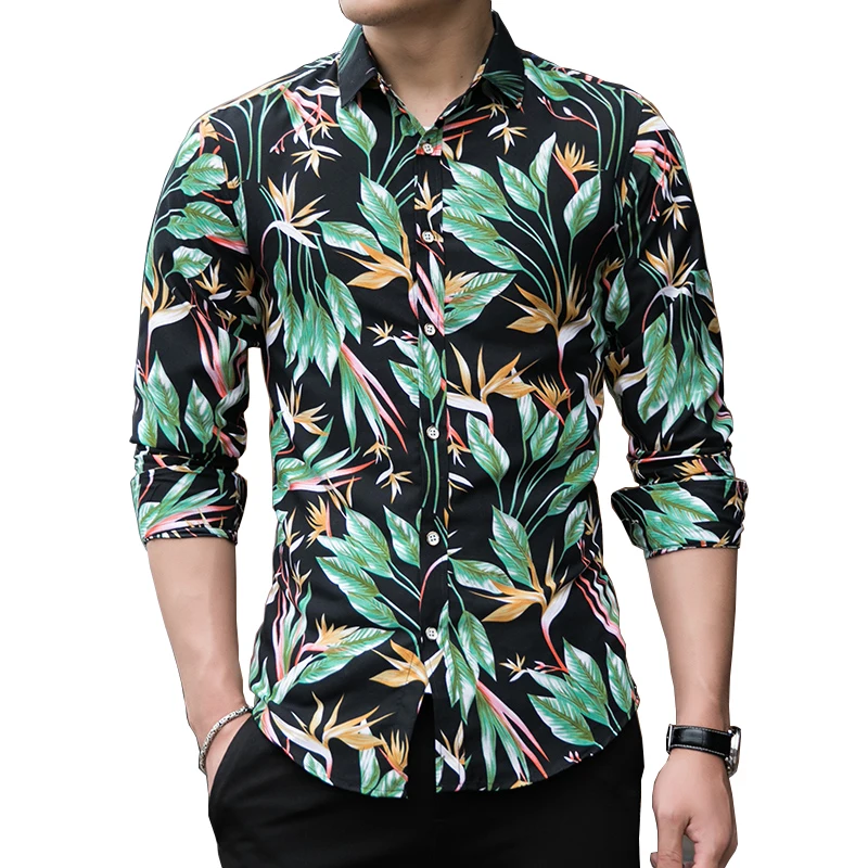 New Fashion Personality Print Long Sleeve Shirts Men Casual Plus Size Flower Beach Hawaiian Shirt Male Club Holiday Tops M-7XL
New Fashion Personality Print Long Sleeve Shirts Men Casual Plus Size Flower Beach Hawaiian Shirt Male Club Holiday Tops M-7XL