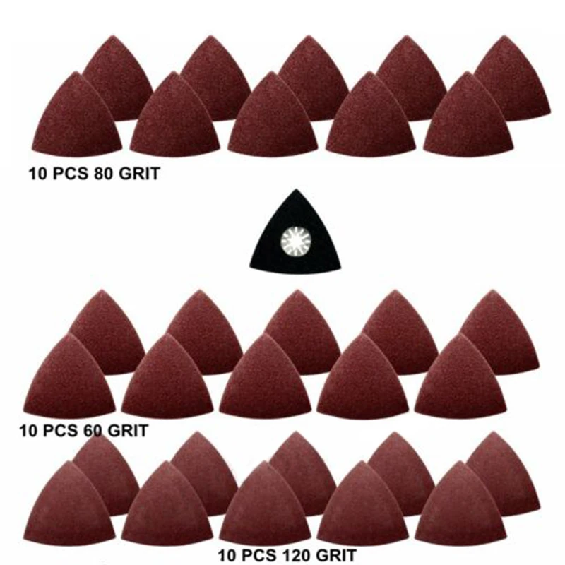 31Pcs 60/80/120 Grit Sanding Sheets Paper Pads Set Saw Blade Triangle Sander Sandpaper Abrasive Tool Kit For Fein Multimaster
31Pcs 60/80/120 Grit Sanding Sheets Paper Pads Set Saw Blade Triangle Sander Sandpaper Abrasive Tool Kit For Fein Multimaster