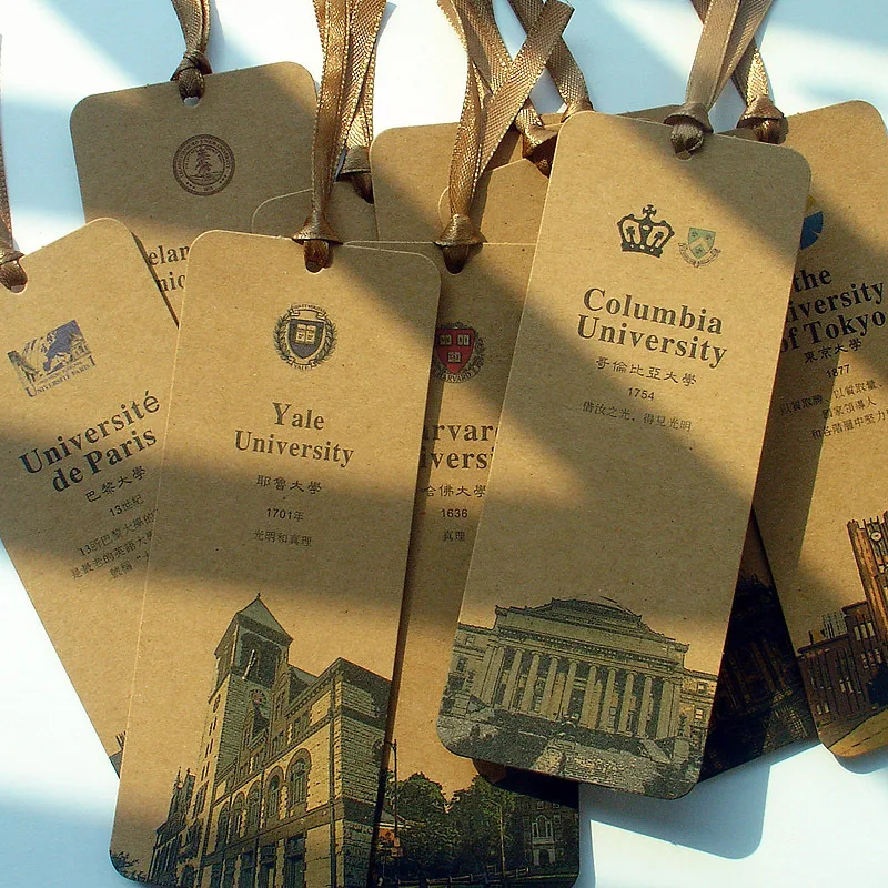 10 pcs/LOT Top 10 World University Rankings Paper Bookmarks Ancient Style Book Holder Message Card Gift Stationery
10 pcs/LOT Top 10 World University Rankings Paper Bookmarks Ancient Style Book Holder Message Card Gift Stationery