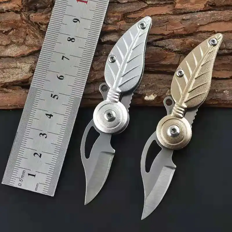 

Key Ring Mini Pendant Survival Outdoor Gadget Kit Knifes Letter Bag Parcel Box Folding Blade Carry Leaf Craft EDC Knifes Tools