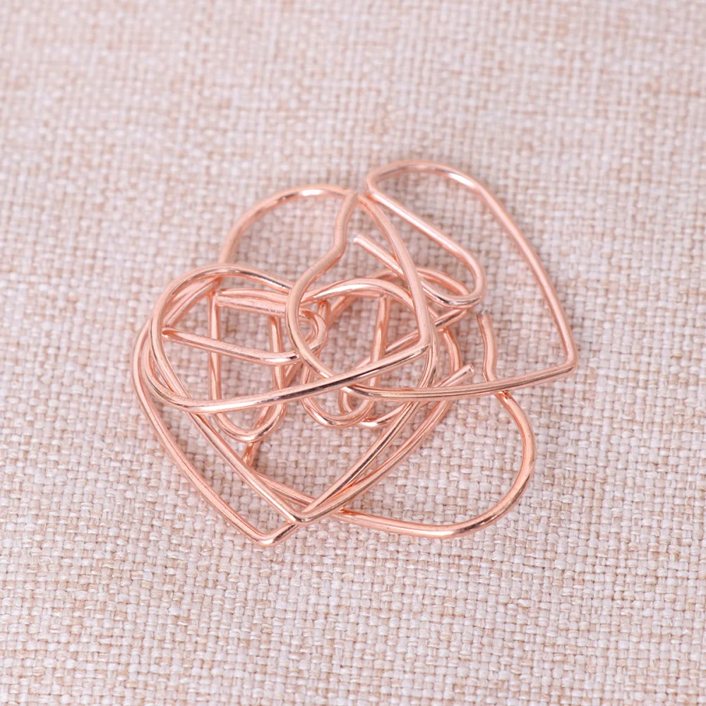 10 Pcs Paper Clips Love Heart Clips Marking Clips Note Clips for Office School Wedding Decoration - 2.8x2.5cm (Ros 
10 Pcs Paper Clips Love Heart Clips Marking Clips Note Clips for Office School Wedding Decoration - 2.8x2.5cm (Ros