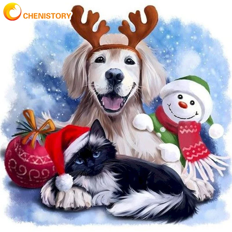 CHENISTORY DIY Paint By Numbers Christmas Animals Oil Painting By Number On Canvas Handmade For Adult Unique Gift Home Decors
CHENISTORY DIY Paint By Numbers Christmas Animals Oil Painting By Number On Canvas Handmade For Adult Unique Gift Home Decors