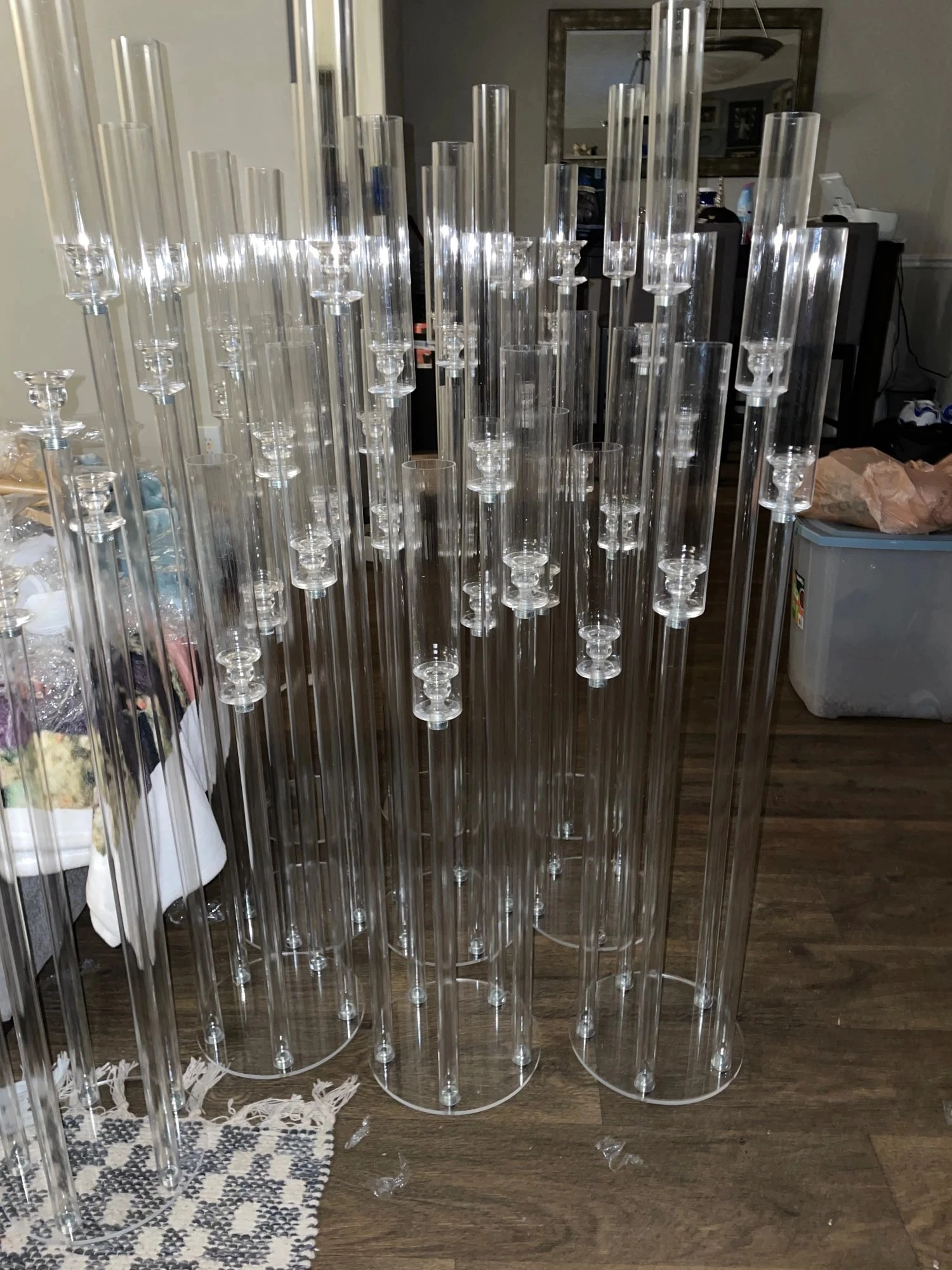 2021 new high transparent candle holder wedding focus crystal 5 heads 8 head candle holders, used for party and marriage decorat
2021 new high transparent candle holder wedding focus crystal 5 heads 8 head candle holders, used for party and marriage decorat