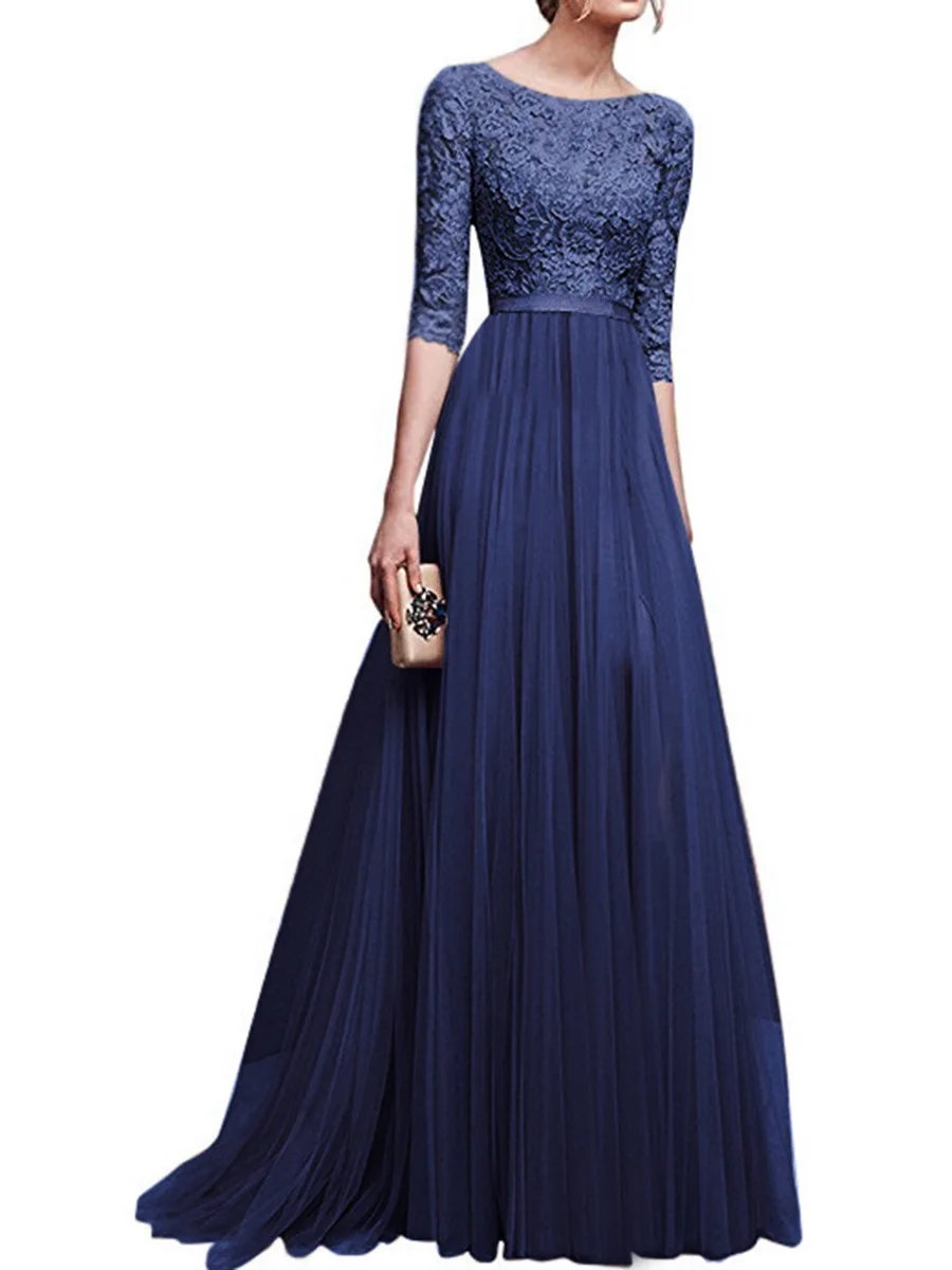 Dress Women Long Sleeve Boho Style Dot Print Sashes Evening Party Swing Maxi Dress Elegant Black
Dress Women Long Sleeve Boho Style Dot Print Sashes Evening Party Swing Maxi Dress Elegant Black