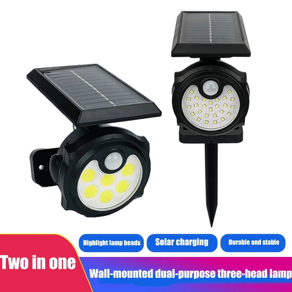 Solar Wall Ground Plug Dual-purpose Single Head Rotatable Wall Lamp Outdoor Courtyard Induction Lawn Balcony Indoor Wall Lamp
Solar Wall Ground Plug Dual-purpose Single Head Rotatable Wall Lamp Outdoor Courtyard Induction Lawn Balcony Indoor Wall Lamp