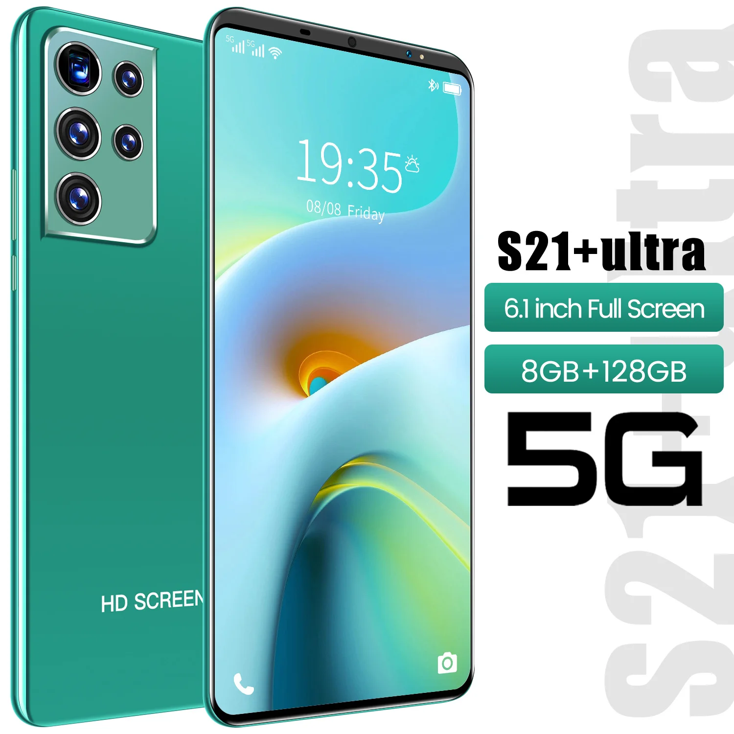 Galxy S21+Ultra 6.1 Inch 8+128GB 24+48MP 10 Core MTK6595 4G 5G Network 4800mAh Dual SIM Fingerprint ID Smartphone Global Celular
Galxy S21+Ultra 6.1 Inch 8+128GB 24+48MP 10 Core MTK6595 4G 5G Network 4800mAh Dual SIM Fingerprint ID Smartphone Global Celular