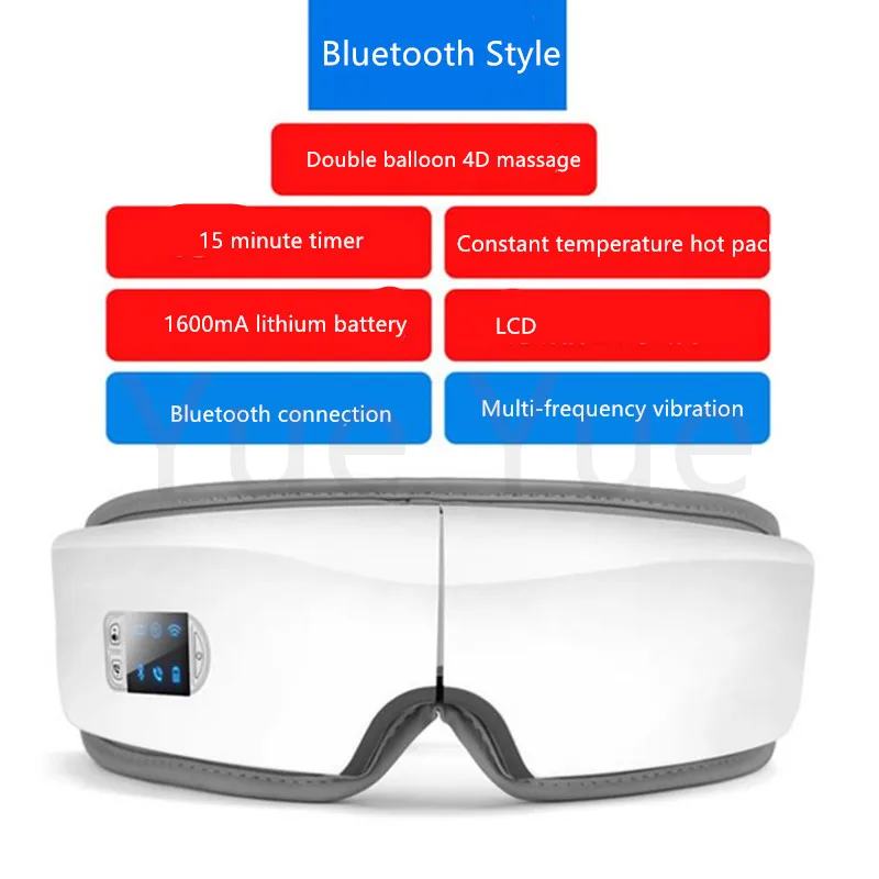 Electric Eye Massager 4D Smart Airbag Vibration Hot Compress Bluetooth Eye Fatigue Massage Glasses Eye Care Instrument USB 20#43
Electric Eye Massager 4D Smart Airbag Vibration Hot Compress Bluetooth Eye Fatigue Massage Glasses Eye Care Instrument USB 20#43