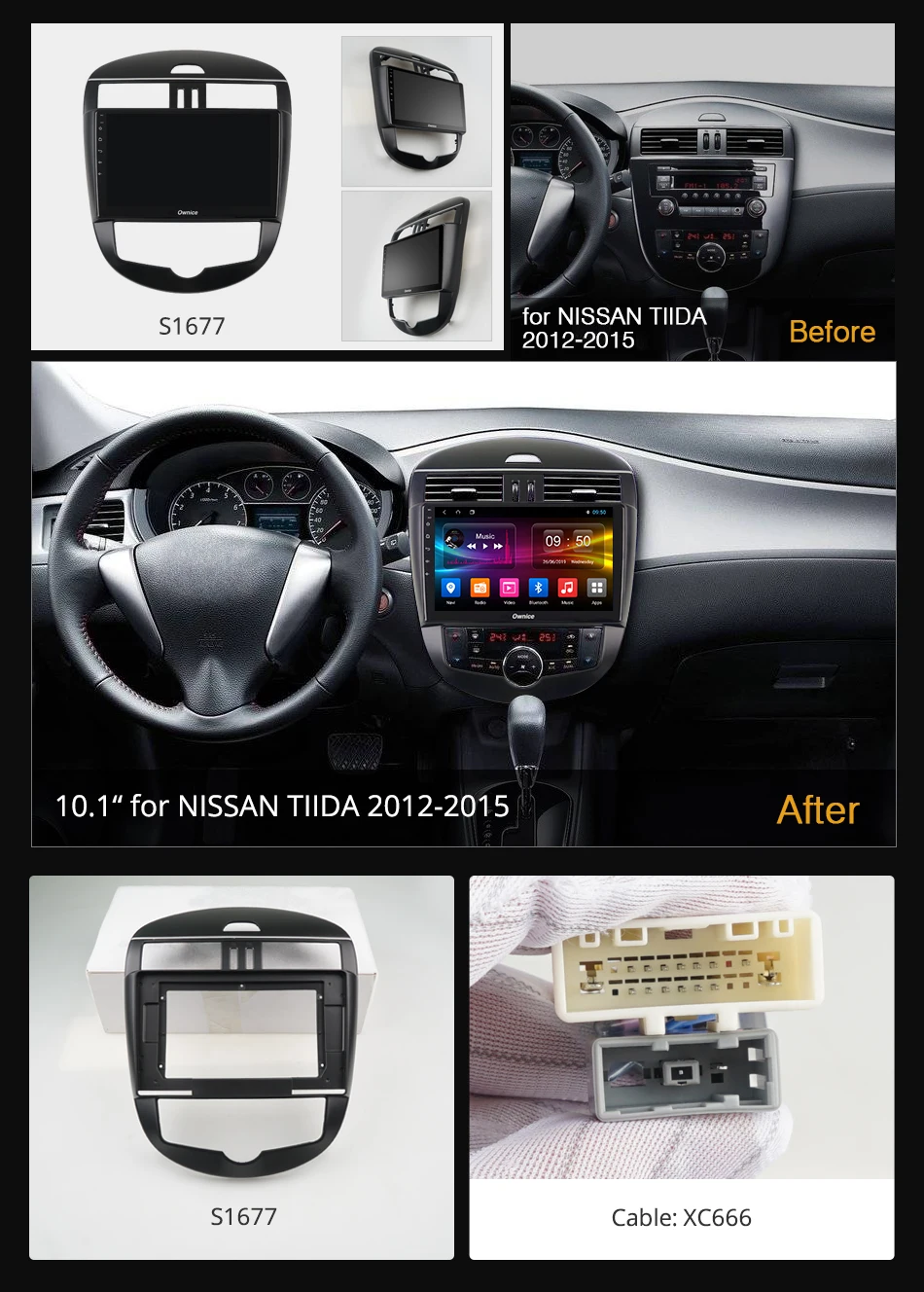 Автомобильный оптический плеер Ownice 2Din Android 9 0 360 градусов для NISSAN TIIDA 2012 2014 K3 K5 K6 4G