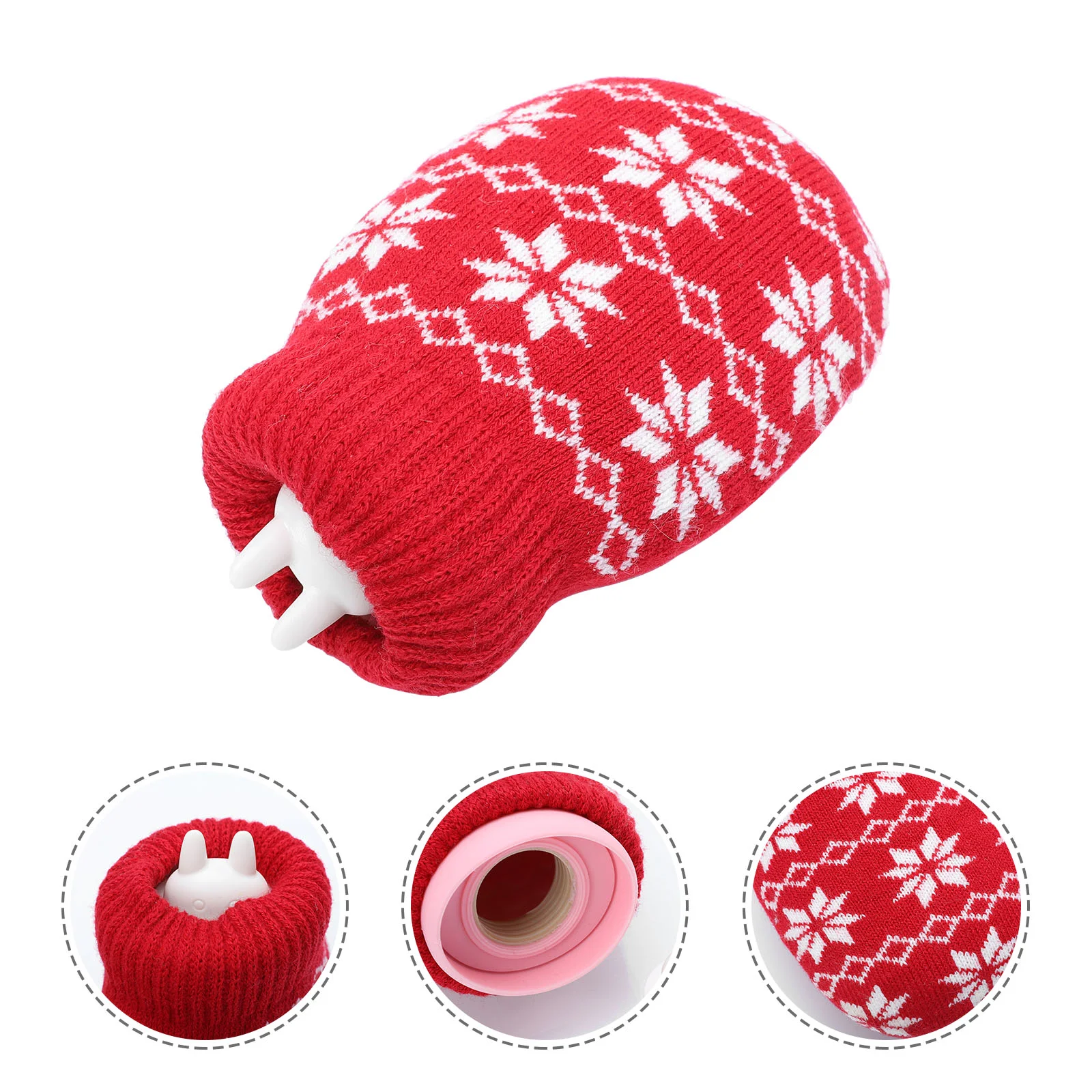 Snowflake Knitting Cover Hot Water Bottle Hot Water Bag Winter Warmer 320ml
Snowflake Knitting Cover Hot Water Bottle Hot Water Bag Winter Warmer 320ml