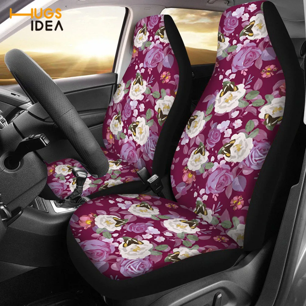 HUGSIDEA Buautiful Flower Pattern Print Front Seat Covers 2Pcs Seat Protector for Most Auto Universal Size Soft Cushion Mat
HUGSIDEA Buautiful Flower Pattern Print Front Seat Covers 2Pcs Seat Protector for Most Auto Universal Size Soft Cushion Mat
