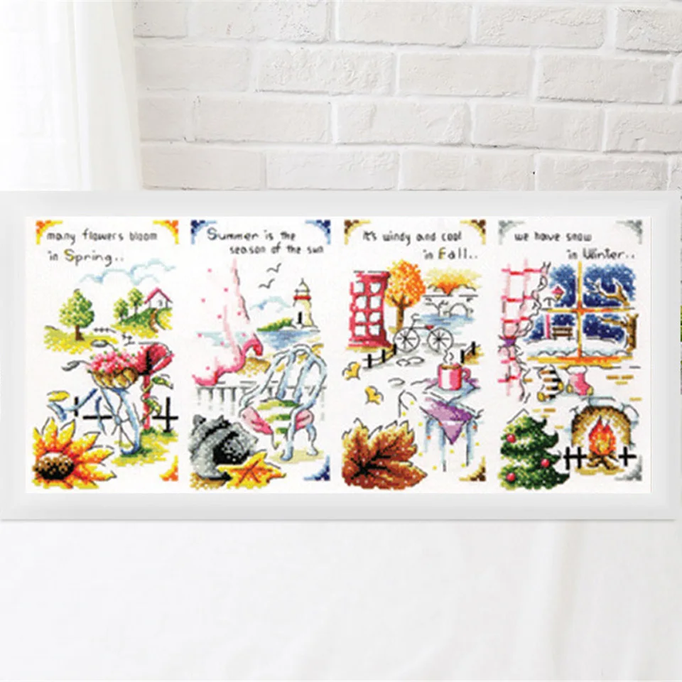 Cross Stitch Set Chinese Cross-stitch Kit Embroidery Needlework Craft Packages Cotton Fabric Floss New Designs Embroidery G20
Cross Stitch Set Chinese Cross-stitch Kit Embroidery Needlework Craft Packages Cotton Fabric Floss New Designs Embroidery G20