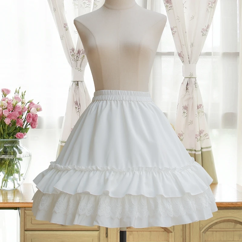 Шифоновая кружевная юбка средней длины A0044Lolita с фестоночным помпоном
Шифоновая кружевная юбка средней длины A0044Lolita с фестоночным помпоном