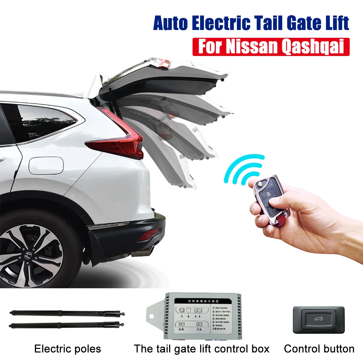 Easy to install Smart Auto ElectricTail Gate Lift For Nissan Qashqai 2016 with Remote Control Drive Seat Button Control Set
Easy to install Smart Auto ElectricTail Gate Lift For Nissan Qashqai 2016 with Remote Control Drive Seat Button Control Set