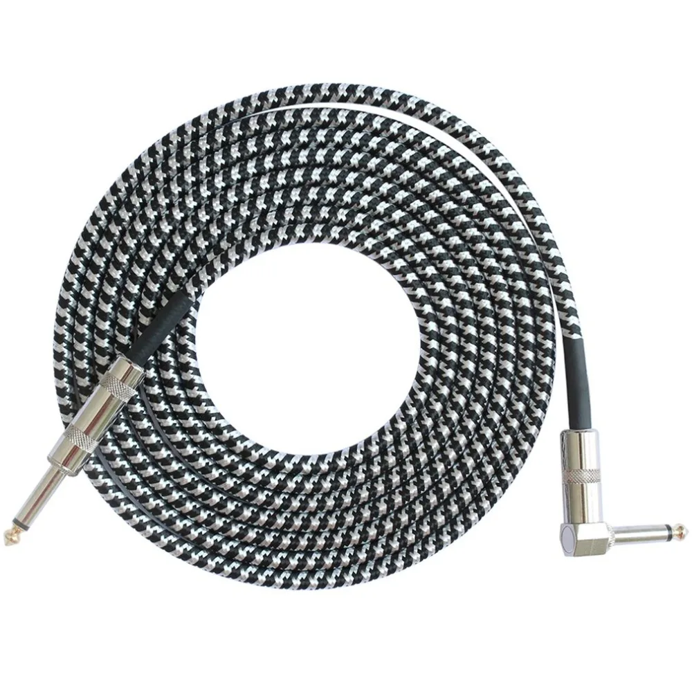 Mono Jack Guitar Cable Audio Male to Male Cable Wire Cord Knitting Copper 6.35mm Straight Plug For Electric Acoustic Guitar Bass
Mono Jack Guitar Cable Audio Male to Male Cable Wire Cord Knitting Copper 6.35mm Straight Plug For Electric Acoustic Guitar Bass