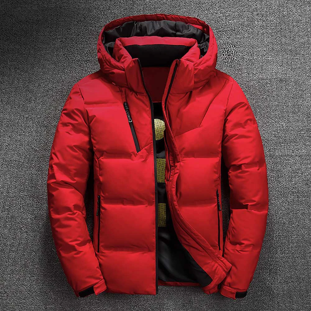Nice Winter Jacket Mens Trendy Thermal Thick Coat Snow Red Black Parka Male Warm Outwear New - White Duck Down Jacket Men
Nice Winter Jacket Mens Trendy Thermal Thick Coat Snow Red Black Parka Male Warm Outwear New - White Duck Down Jacket Men