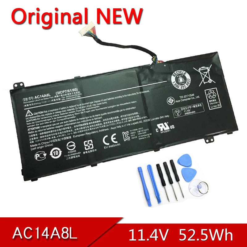 Новая Оригинальная батарея для ноутбука AC14A8L для Acer V15 Nitro series MS2391 VN7-571 VN7-571G VN7-591 VN7-591G VN7-791G
Новая Оригинальная батарея для ноутбука AC14A8L для Acer V15 Nitro series MS2391 VN7-571 VN7-571G VN7-591 VN7-591G VN7-791G