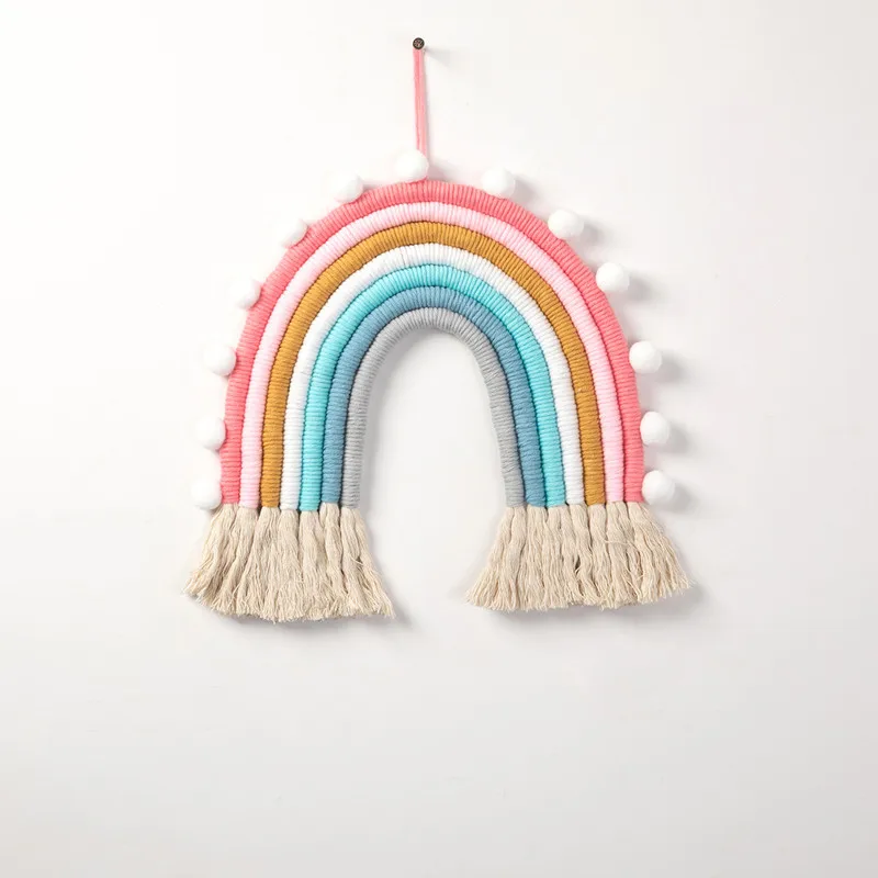 Nordic Wall Hanging Decoration Ornaments Macrame Rainbow Home Decor Children Kids Room Decoration Accessories Photo Props
Nordic Wall Hanging Decoration Ornaments Macrame Rainbow Home Decor Children Kids Room Decoration Accessories Photo Props