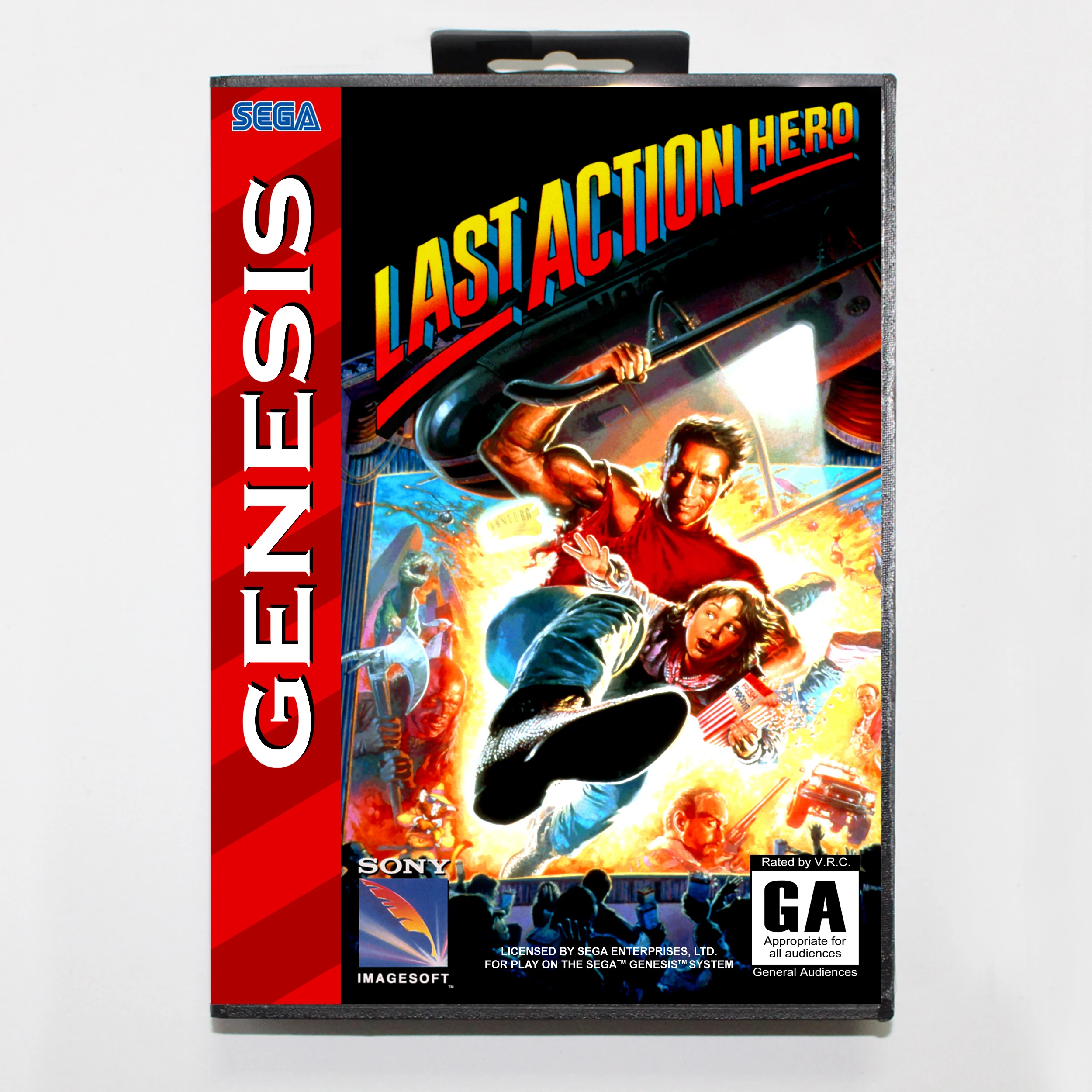Last Action Hero with Retail Box 16bit MD Game Card For Sega Mega Drive/ Genesis 
Last Action Hero with Retail Box 16bit MD Game Card For Sega Mega Drive/ Genesis