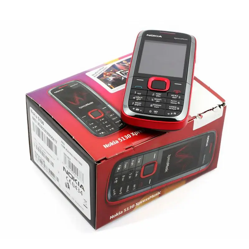 Оригинальный разблокированный сотовый телефон Nokia 5130 XpressMusic 5130XM Bluetooth FM Поддержка