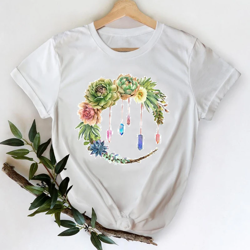 T-shirts Women 2021 Printing Elegant Girl Fashion Watercolor Floral 90s Clothes Graphic Tshirt Top Lady Print Female Tee T-Shirt
T-shirts Women 2021 Printing Elegant Girl Fashion Watercolor Floral 90s Clothes Graphic Tshirt Top Lady Print Female Tee T-Shirt